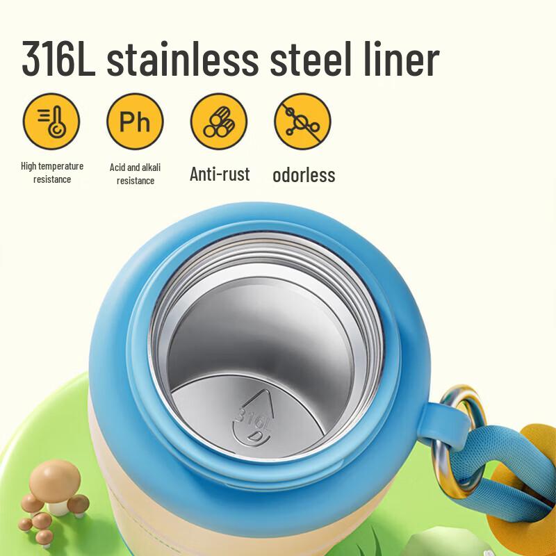 Joyoung 316L Stainless Steel Insulated Direct Drink Tea Mug