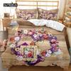 Festival Duvet Cover Set Valentine's Day Print Bedding Set Couple Romantic Polyester Quilt Cover for Lover Full Queen King Size