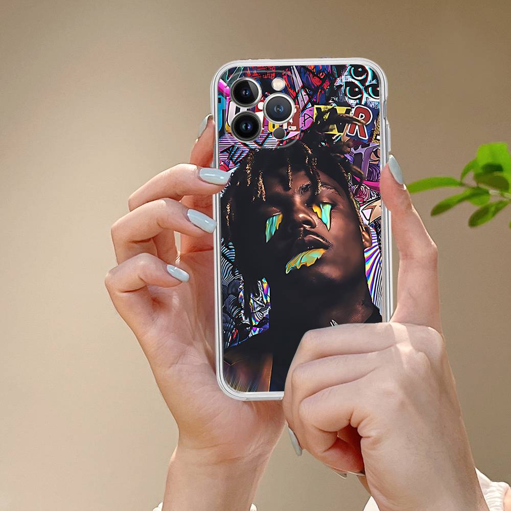 Rapper J-Juice Wrld For IPhone 11 12 13 14 15 16 17 Pro Max Plus Air Transparent Clear Shockproof Case