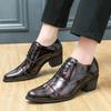 Джентльменские туфли из лакированной кожи с увеличением роста, коричневые, черные, броги, свадебные, для вечеринки, дизайнерские, мужские, формальные, zapatos hombre