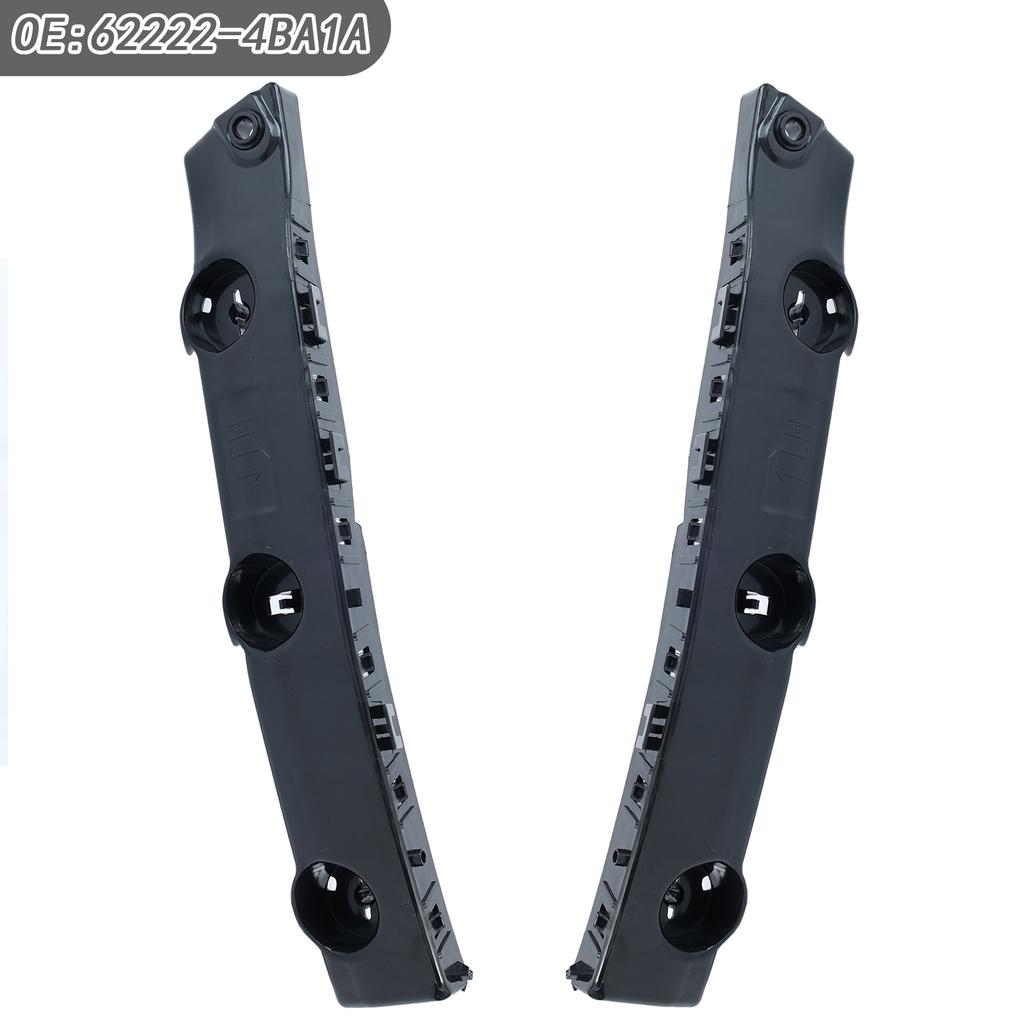 For Nissan Rogue X-Trail 2014 2017 2019 Pair Left Right Front Bumper Bracket Beam Mount Support Grille Guide Bracket Retainer 622224BA1A 622234BA1A