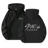 Men Women Hoodies StrayKids Combination Printed Zipper Sweater New Zipper Pullover Men's and Women's Same Style Sweatshirt