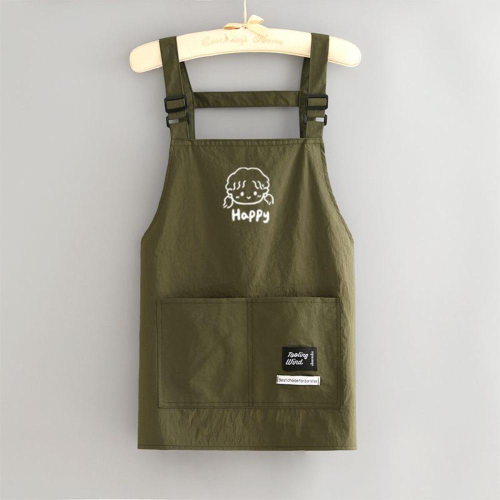 Waterproof Kitch Apron Cartoon Cooking Smock Portable Chef Apron for Home Kitchen