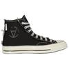 Slam Jam x Converse Chuck 70 High Панк-рок Унисекс Кроссовки Черный Серебристый Экрю 172319C