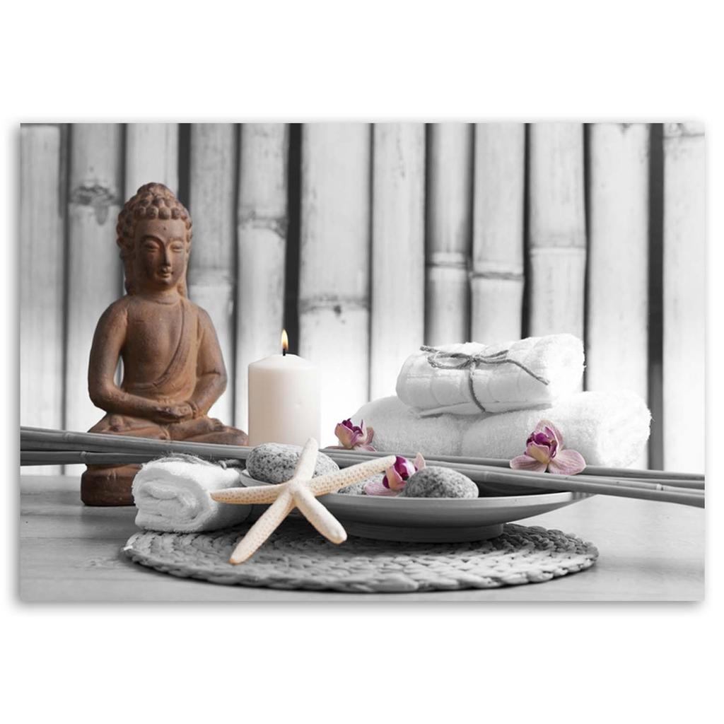 Canvas Print Buddha Brown Zen Spa