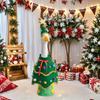 1pcs Christmas Porch Goose Costume Festive Felt Goose Suit for Outdoor Tree Decoration Garden Yard Ornament