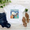 Lil Sebastian Homage T-shirt Parks and Recreation TV Show Gift Shirt 90's Vintage Funny Graphic T Shirts Short Sleeve Tops