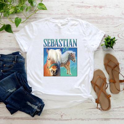 Футболка Lil Sebastian Homage Футболка в подарок на ТВ-шоу «Парки и зоны отдыха» Винтажные футболки с забавной графикой 90-х Топы с коротким рукавом