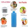 1/2PcsIce Pack Reusable Freezer Ice Cooling Pack Portable Long-lasting Cooling Water Fill Box FOR Fresh Food Storage Refrigera