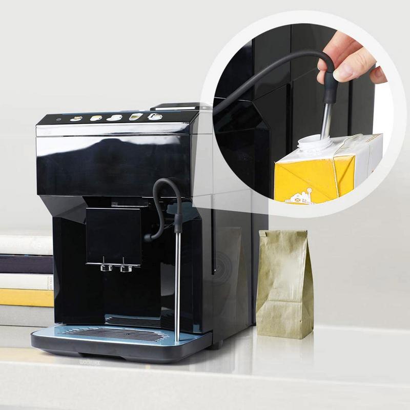 Трубка для молока всасывающая 2 м, силиконовая трубка для молока, для автоматической кофемашины, эспрессо-машины, трубка для молока с щеточкой для чистки, подходит