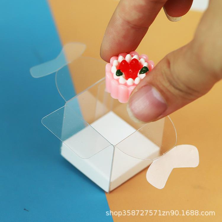 Good-Looking Simulation Mini Transparent Cake Dessert Box 1:12 Doll House Scene Small Accessories Play House Small Toys