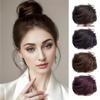 Synthetic Hair Buns For Women Straight Hair Scrunchy Ponytail Hairpieces False Hair With Elastic Bands Updo Donut Messy Bun Hair Piece