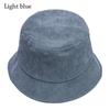 Corduroy Bucket Hat Soft Panama Hat Outdoor Sun Cap  Men Women