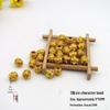 Стойкие к выцветанию золотые бусины для DIY китайского узла - 8/10/12 мм, Шесть Иероглифов