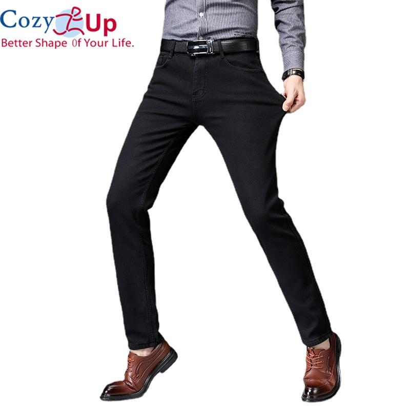 Cozy Up Black Brands Jeans Trousers Men Clothes Elasticity Skinny Jeans Business Casual Male Denim Slim Pants Classic Style