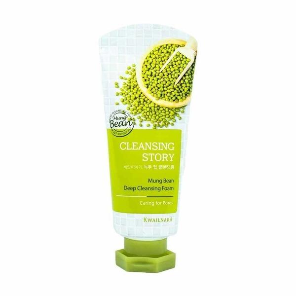 KWAILNARA Face Wash Story Пенка для глубокого очищения с зелеными бобами 120 мл Очищение пор (WACF6AE)