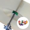 Sevender 20pcs Multicolor 2.5cm Drum Cymbal Felts Non-Slip Felt Cotton Pad Cymbal Replacement Accessories
