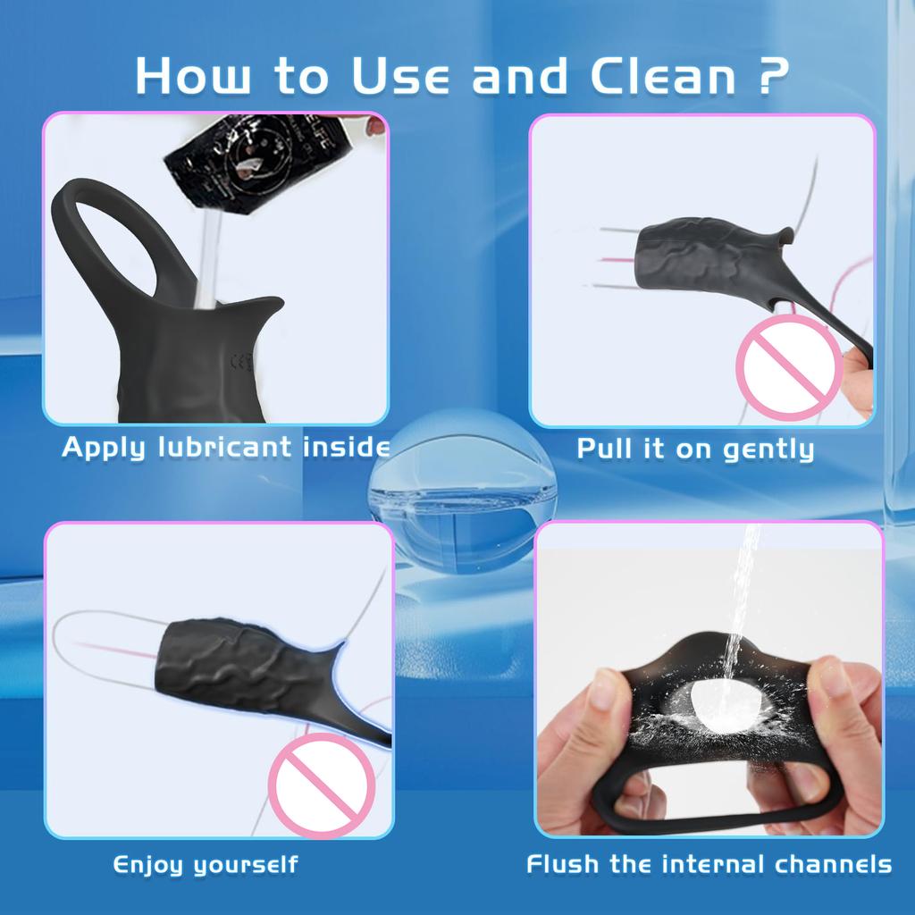 HESEKS многоразовый презерватив удлинитель пениса задержка эякуляции чехол для члена удлинитель пениса вибратор секс-игрушки для мужчин взрослых 18+