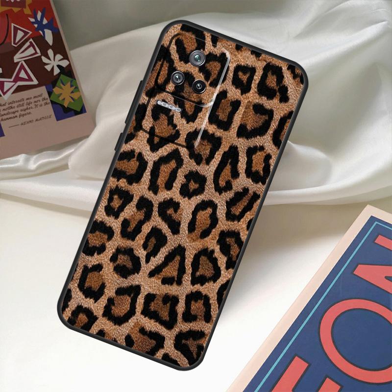 African Leopard Print Funda For POCO M6 Pro X3 X4 X5 X6 M5s F3 F5 Xiaomi 13T Pro 12T 11T 12 13 Lite 14 Ultra Case
