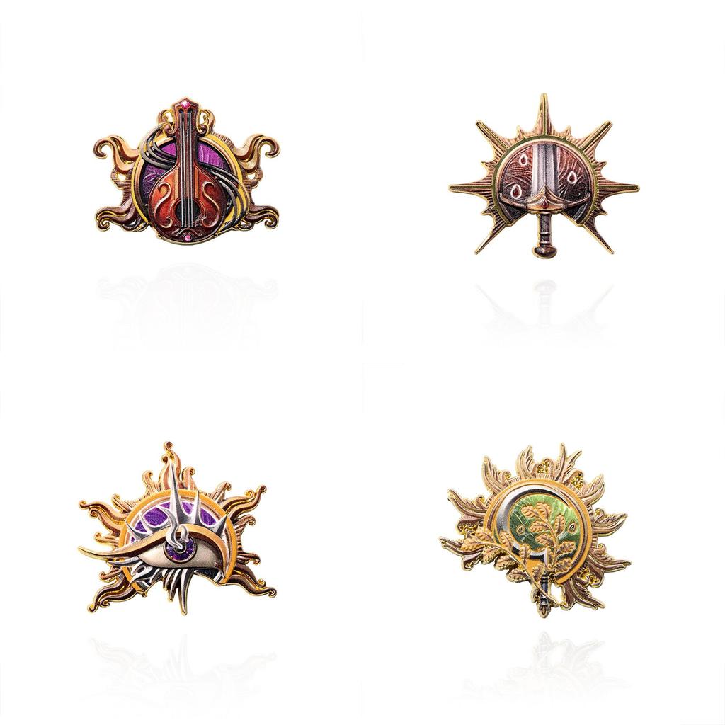 Baldurs Gate 3 Collectors Badge With Animal Cartoon Design For Cosplay And Fans