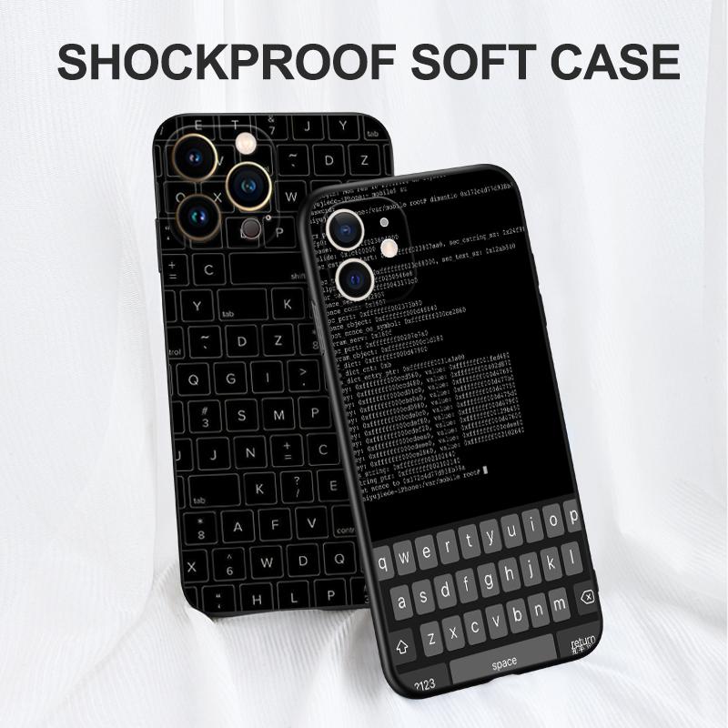 Черный чехол из ТПУ для Samsung galaxy S22 S20 S21 FE PLUS ultra+S10 E lite задняя крышка Кодирование Программирование Коды Код