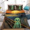 Shout UFO Alien Duvet Cover Set Soft Wash Bed 3 Piece Summer Comfortable Student Dormitory Home Baby Bedding Best seller