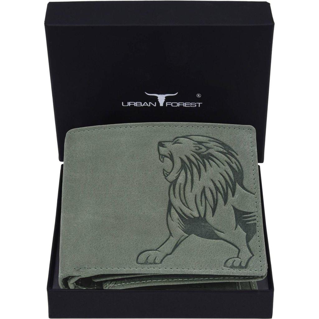 Мужской повседневный, формальный, модный кошелек из натуральной кожи с RFID-меткой - стандартный размер (6 слотов для карт)