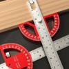 0-180 Degrees Construction Protractors 8/12 Inch Angle Ruler Angle Protractor  Woodworking