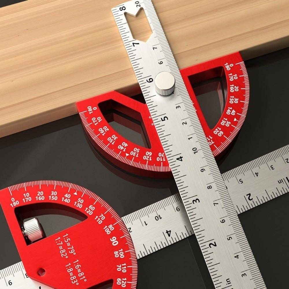 0-180 Degrees Construction Protractors 8/12 Inch Angle Ruler Angle Protractor Woodworking