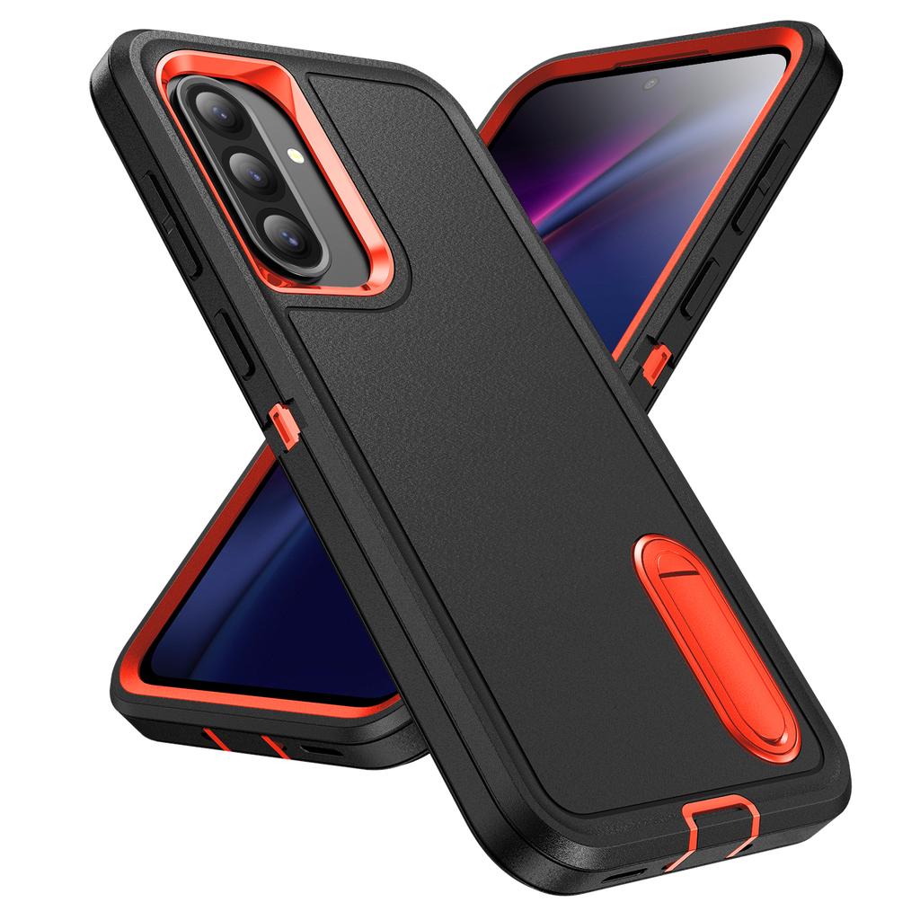 Чехол-броня 3 в 1 для защиты телефона Samsung Galaxy A16 A26 A36 A56 5G A06 A14 A54 A15 A17 с жесткой пластиковой рамкой и ТПУ задней крышкой