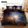 Комплект постельного белья Starry Sky из микрофибры с космическим принтом, пододеяльник для подростков и мальчиков, комплект постельного белья 3D Starry Sky Series