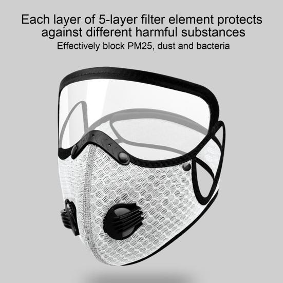 Face Shield with Anti-fog Lens Filter Washable Reusable Unisex Summer Cycling Sport Eye