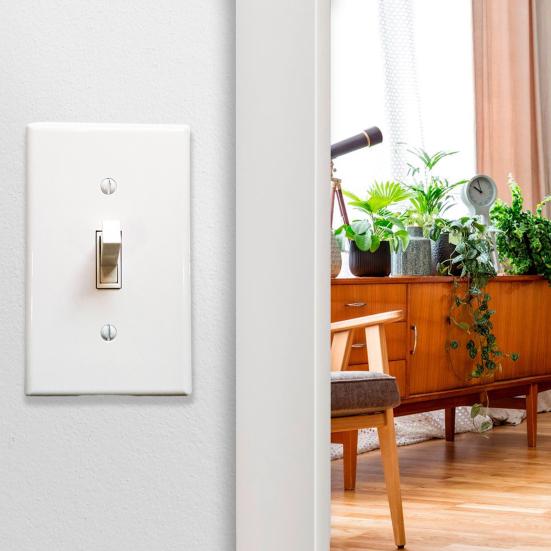 Панель тумблера, одноместная, небьющаяся, современная, белая, сверхмощная, декоративная пластиковая, американская настенная панель, крышка розетки, товары для дома