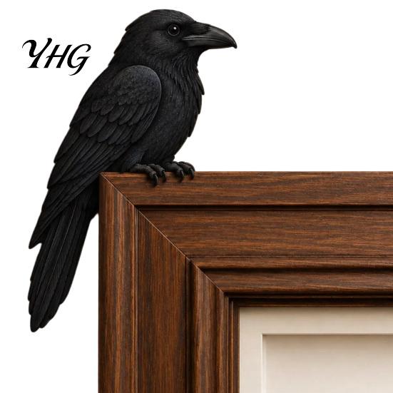 Cozy Corner Forest Motif Decor Wooden Bird Door Topper Decor, Adorable Shape Statue, Handcrafted Wood Sign, Woodland Frame Art Figurine for