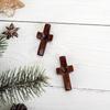 Ручной прилипающий крест из оливкового дерева от Elegant Wooden Cross Decor - Универсальный духовный символ для дома и офиса, идеальный подарок