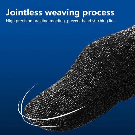 1 Pair Finger Cover Sweat-proof Sensitive Ultra-thin Video Games Touch Screen Fingertip Gloves for PUBG Mobile Game