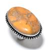 Natural Malinga Jasper Gemstone Handmade 925 Sterling Silver Ring Size 9 J9R49