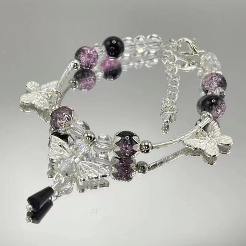 Цветочный браслет с бабочкой: Новые украшения в китайском стиле - Идеальный подарок на день рождения лучшего друга