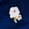 Korean Style Elegant Floral Collar Pin - Cute Shell Flower Accessory for Women