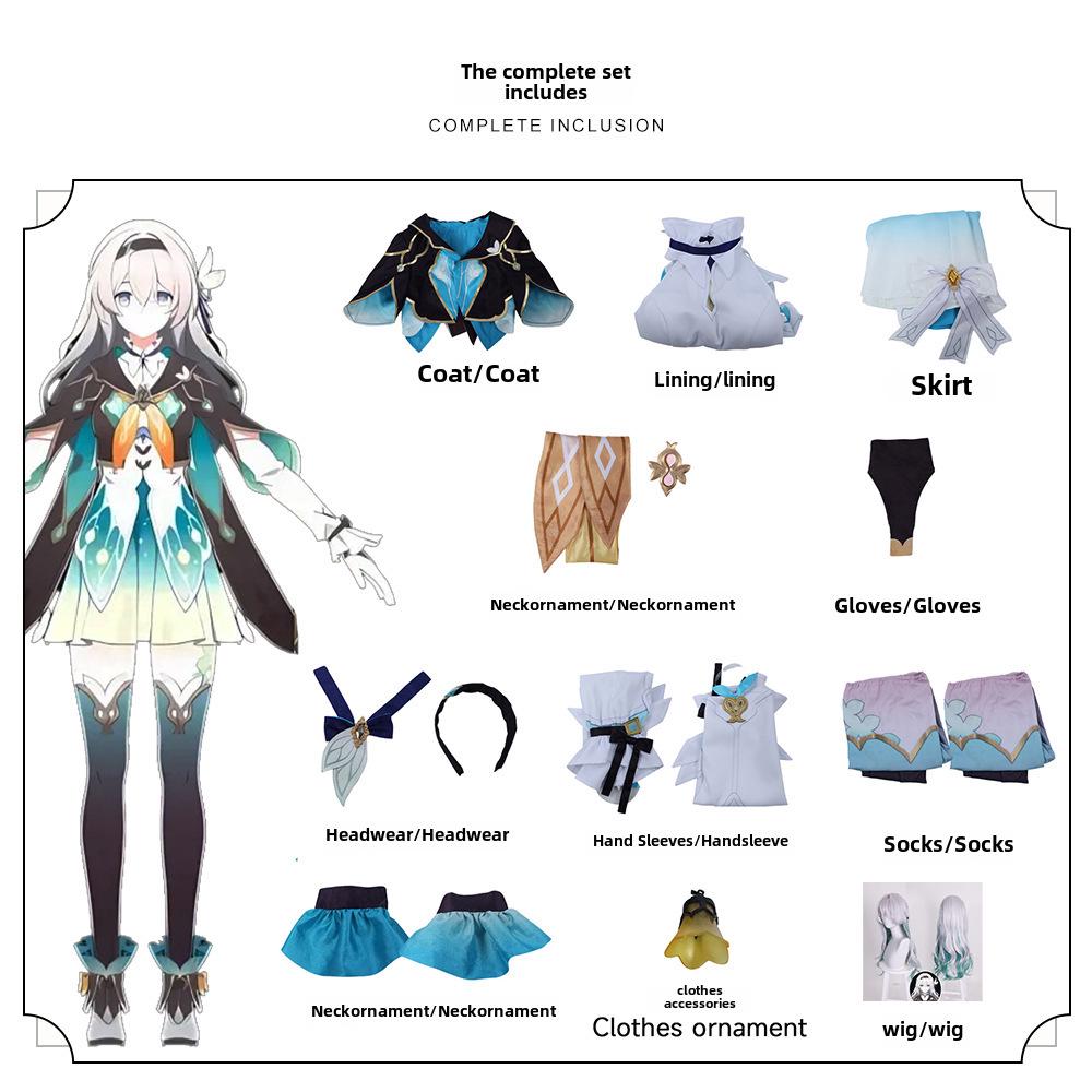 Groundhog Star Dome Railway Firefly Аниме Косплей Костюм