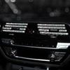 2 шт. Декоративные полоски для вентиляционного отверстия кондиционера автомобиля, универсальный зажим U-образной формы, решетка со стразами, наклейка, аксессуары для интерьера автомобиля