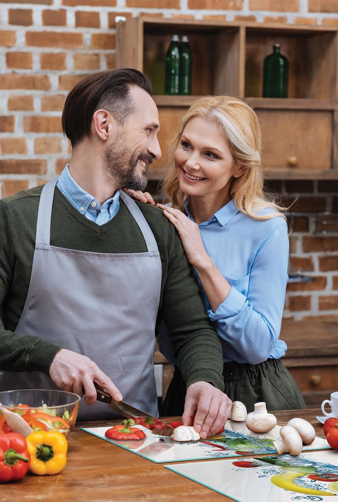 SZKLANA PŁYTA OCHRONNA NA KUCHENKĘ 90x52 OWOCE