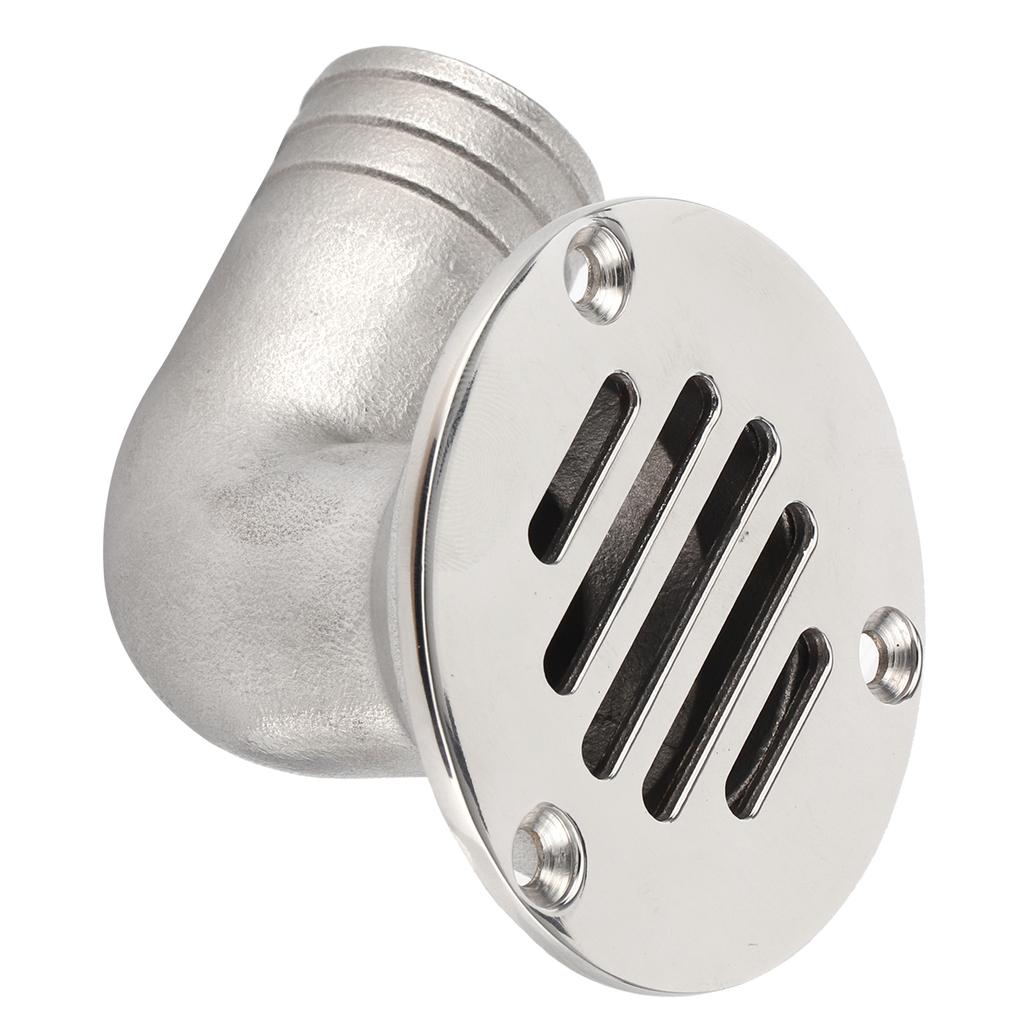 Marine Deck Drain 316 Stainless Steel 90 Degree Elbow Floor Drain 32mm for Boat Yacht