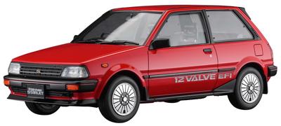 Hasegawa Масштабная модель Toyota Starlet EP71 Si Limited Красная Пластиковый Модельный Комплект 20660 1/24 (3-дверный) Модель среднего уровня