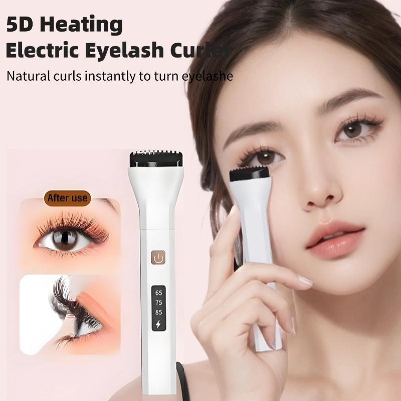 Портативный 5D Нагревающий Завивающий Электрический Керлер для Ресниц 3 Режима Керлер для Перманентной Завивки Ресниц Нагреваемый Инструмент для Наращивания Ресниц Долговечный Инструмент для Макияжа