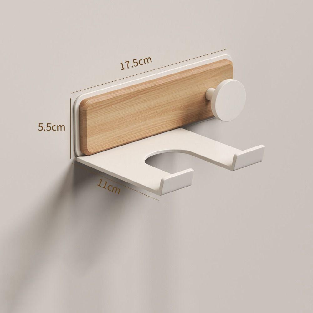 Wall Mount Bathroom Shelf No Drilling Hair Dryer Organizer  Most Hair Dryers