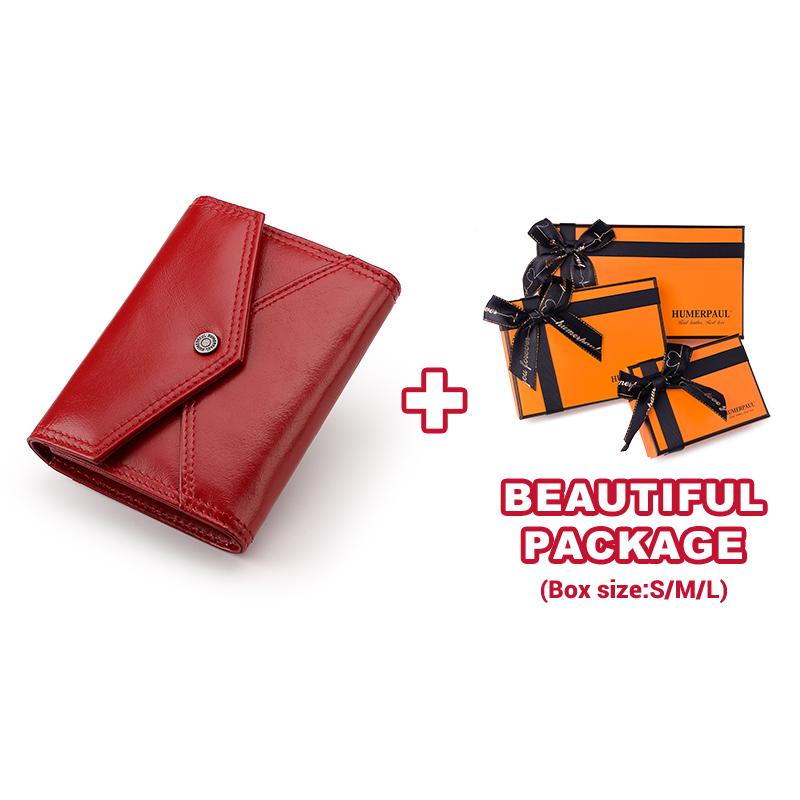 Humerpaul Женский кошелек из натуральной кожи с RFID-размахом и слотом для нескольких карт, тонкий держатель для карт