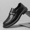 Leather Shoes Men's Popular Men's Leather Casual Leather Shoes Business Dress British Loafers Versatile One-pedal Lazy Shoes