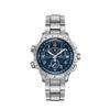 H77922141 Хаки Авиационные X-Wind GMT Хроно Кварцевые 46мм Синий Циферблат Браслет Мужские Часы