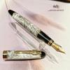 Jinhao В наличии 450 /156 /1000/1200/ 8802 Керамическая Профессиональная Золотой Щит Клип Перо для Каллиграфии С Конвертером Чернил, Гладкая Подача Чернил